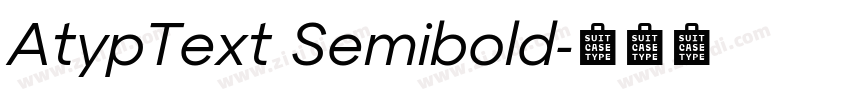 AtypText Semibold字体转换